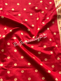 PAITHANI GOLD ZARI RED