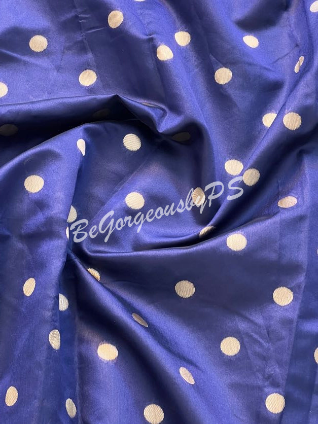 PAITHANI GOLD ZARI NAVY BLUE