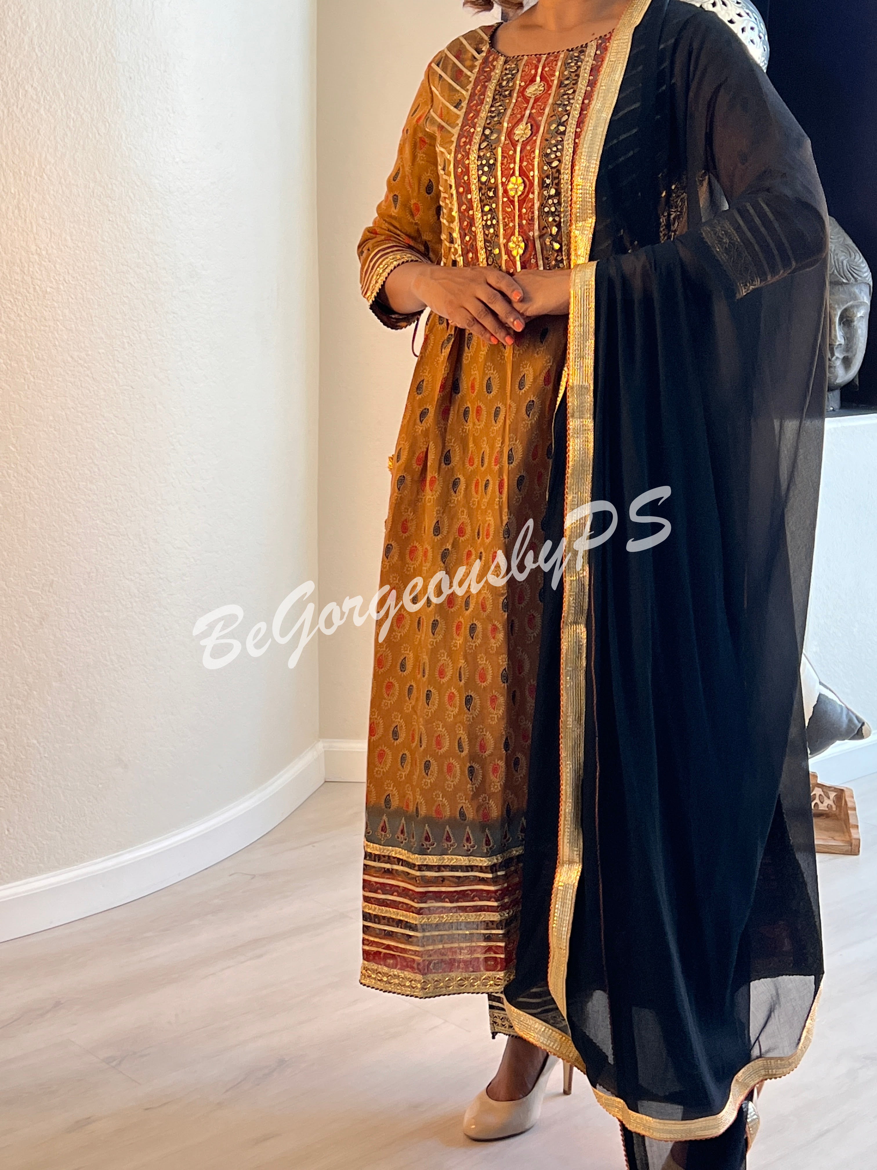 DUPATTA SET DU-249-BWN