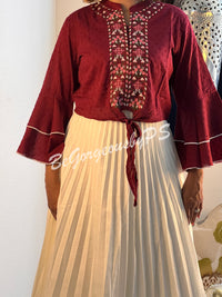 SKIRT SET SS-003-MRN