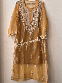 Chikankari gota patti kurti