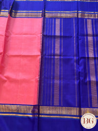 KANJEEVARAM PURE SILK KORWAI KANJEEVARAM PINK BLUE SA-KAN-PUR-PI412