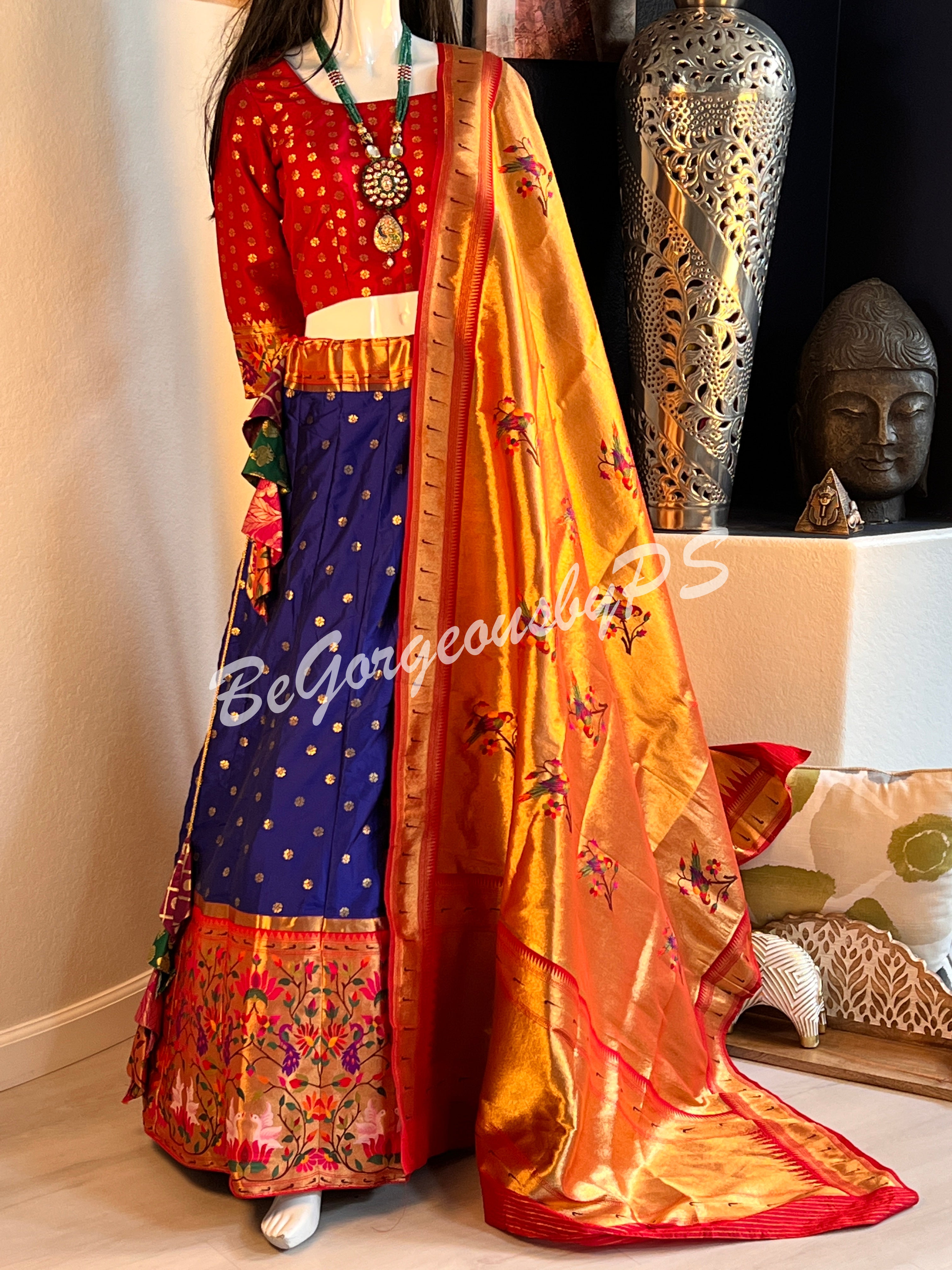 BANARASI PAITHANI BU/BLUE