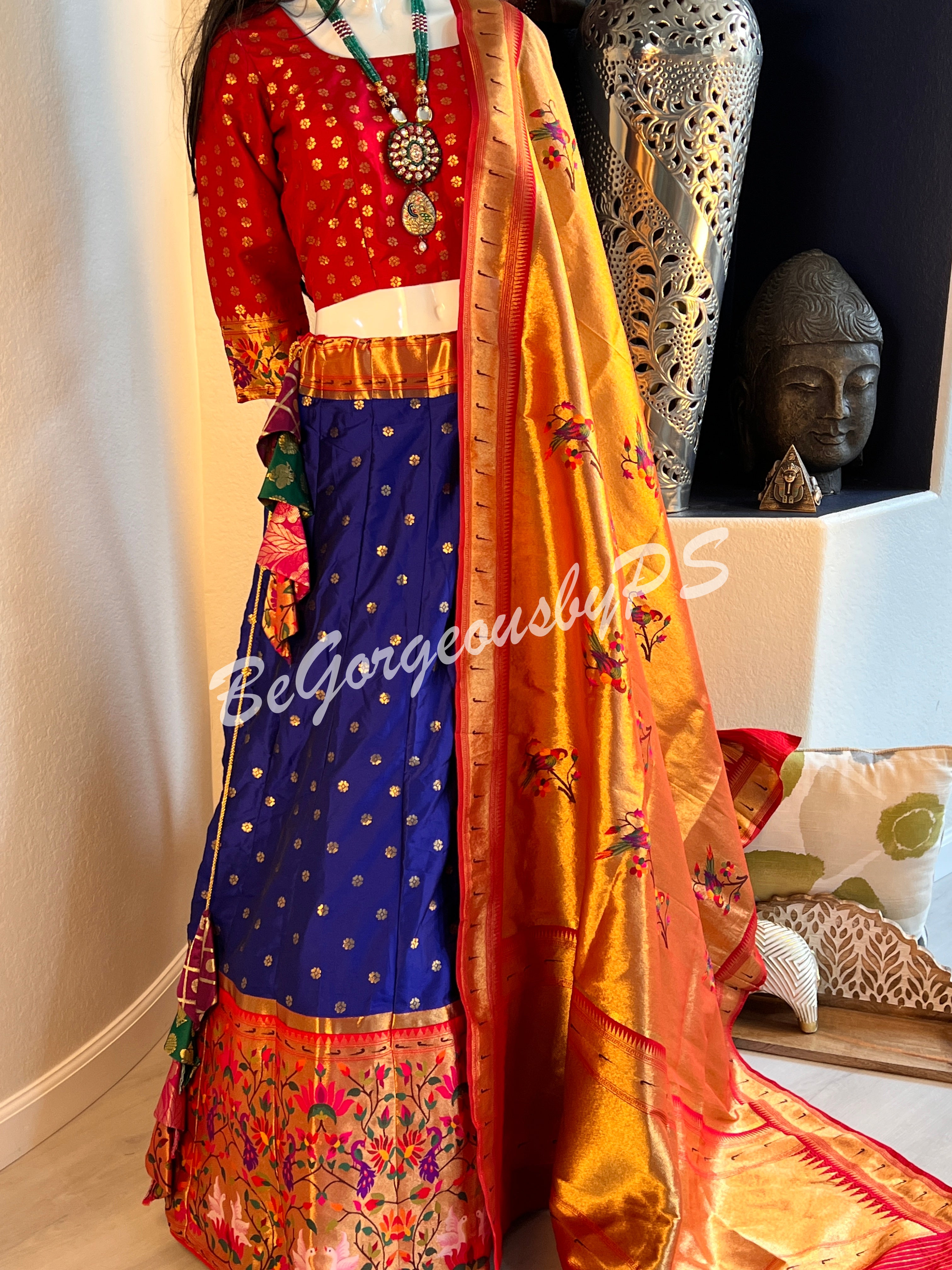 BANARASI PAITHANI BU/BLUE