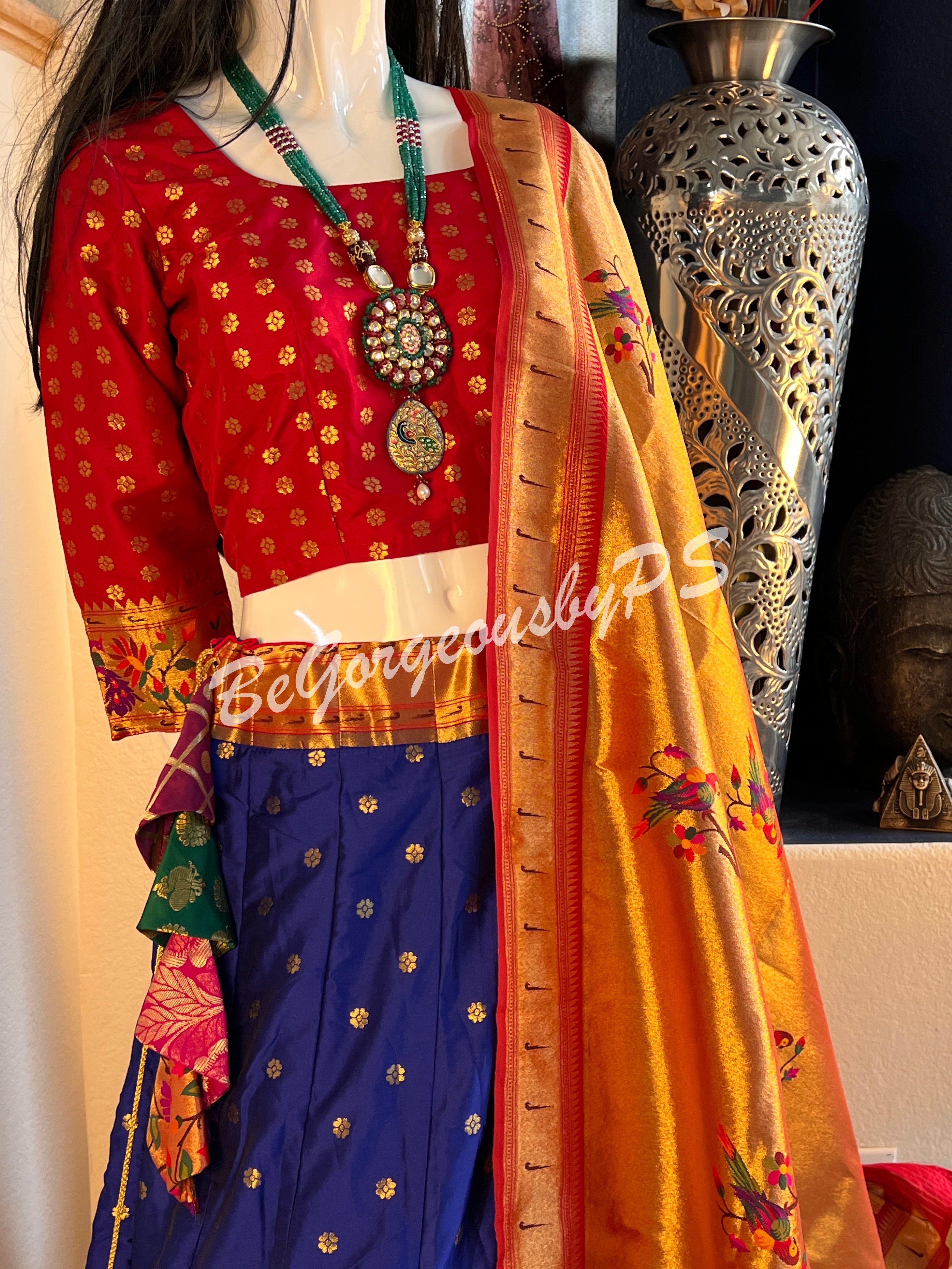 BANARASI PAITHANI BU/BLUE