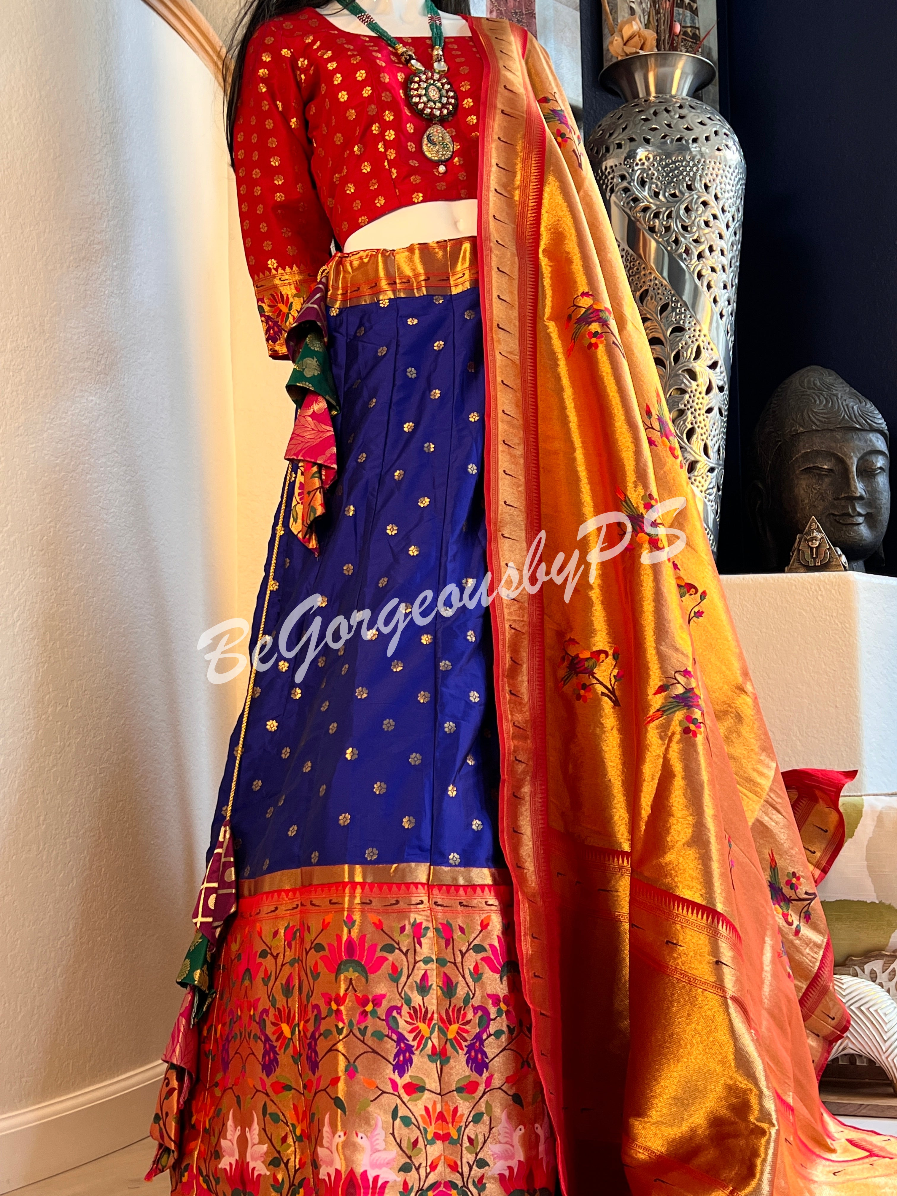 BANARASI PAITHANI BU/BLUE