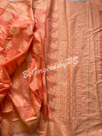 CHIKANKARI COTTON PEACH1