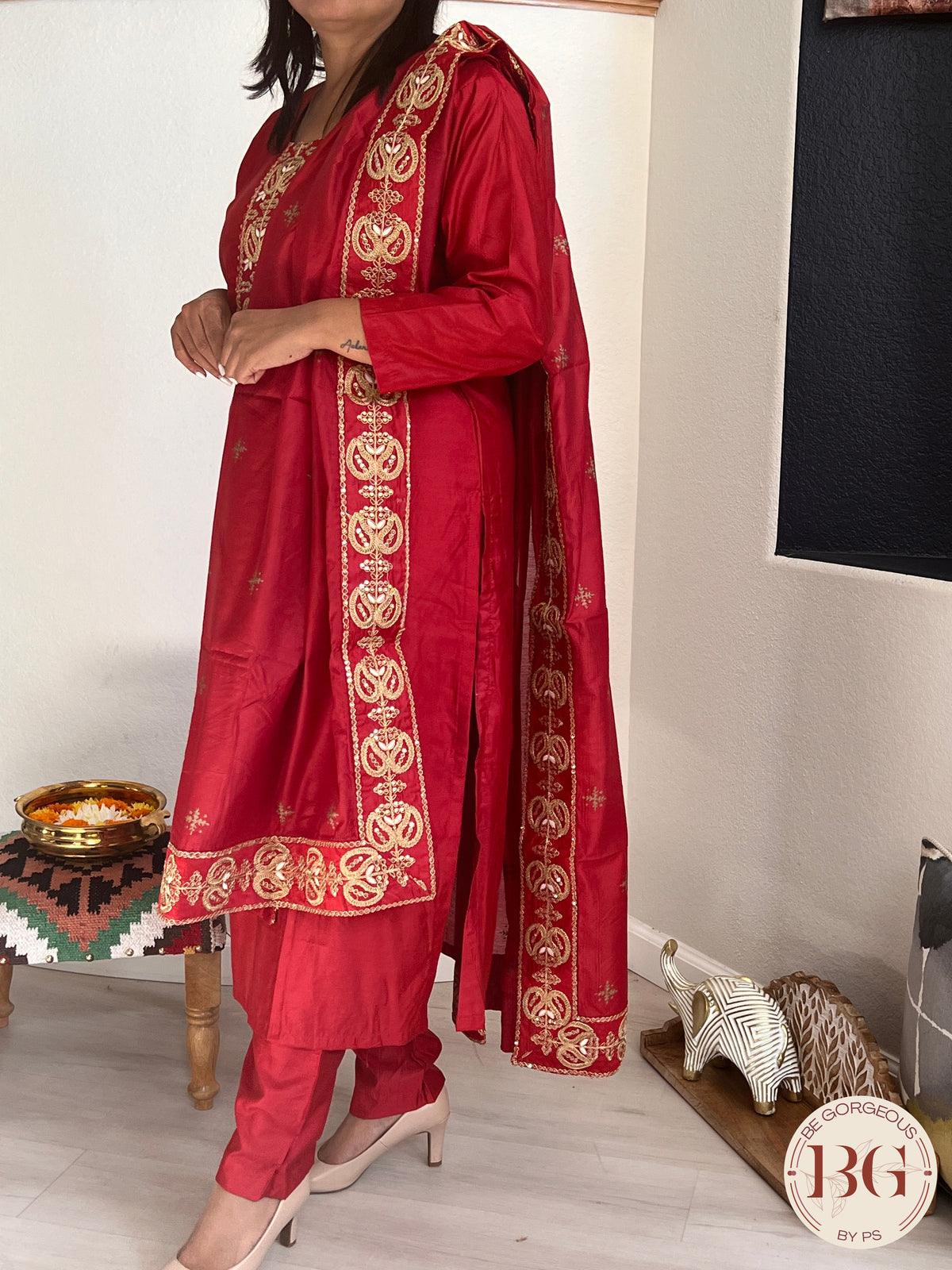 DUPATTA SET DU-276-RED