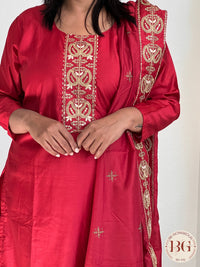 DUPATTA SET DU-276-RED