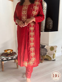 DUPATTA SET DU-276-RED