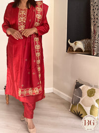 DUPATTA SET DU-276-RED