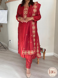 DUPATTA SET DU-276-RED