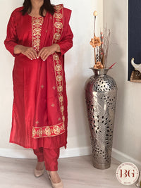 DUPATTA SET DU-276-RED