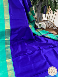 KANJEEVARAM PURE SILK KORWAI KANJEEVARAM BLUE GREEN SA-KAN-PUR-BL404