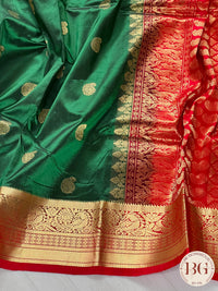 Kanjeevaram Silk Saree Green & Red