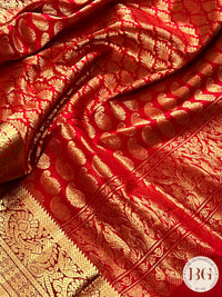 Kanjeevaram Silk Saree Green & Red