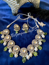 Victorian Uncut Polki kundan Necklace set