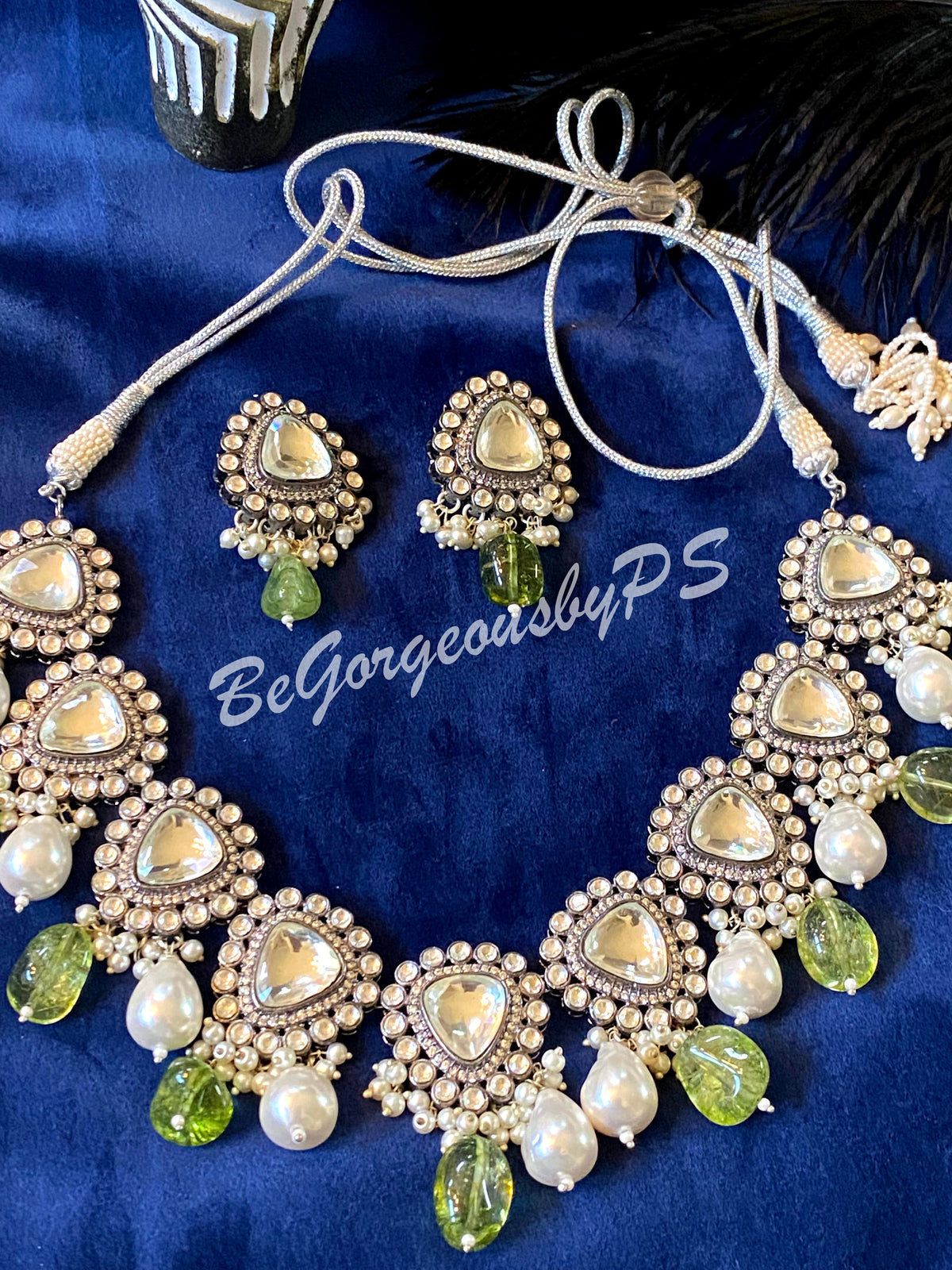 Victorian Uncut Polki kundan Necklace set