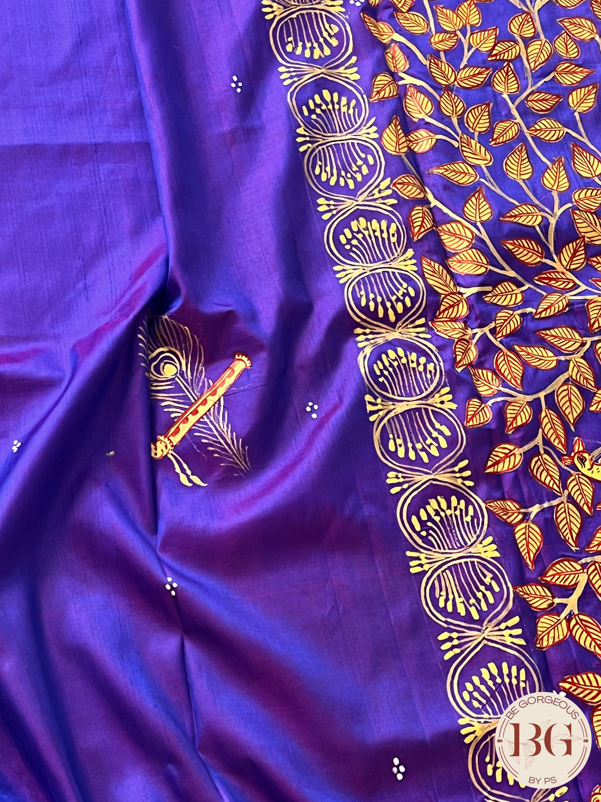 PATTACHITRA MULBERRY SILK PURPLE SA-PAT-MUL-PU433