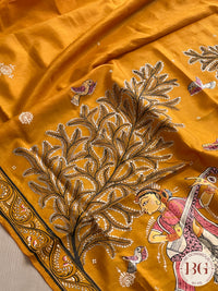 PATTACHITRA MULBERRY SILK YELLOW SA-PAT-MUL-YE431