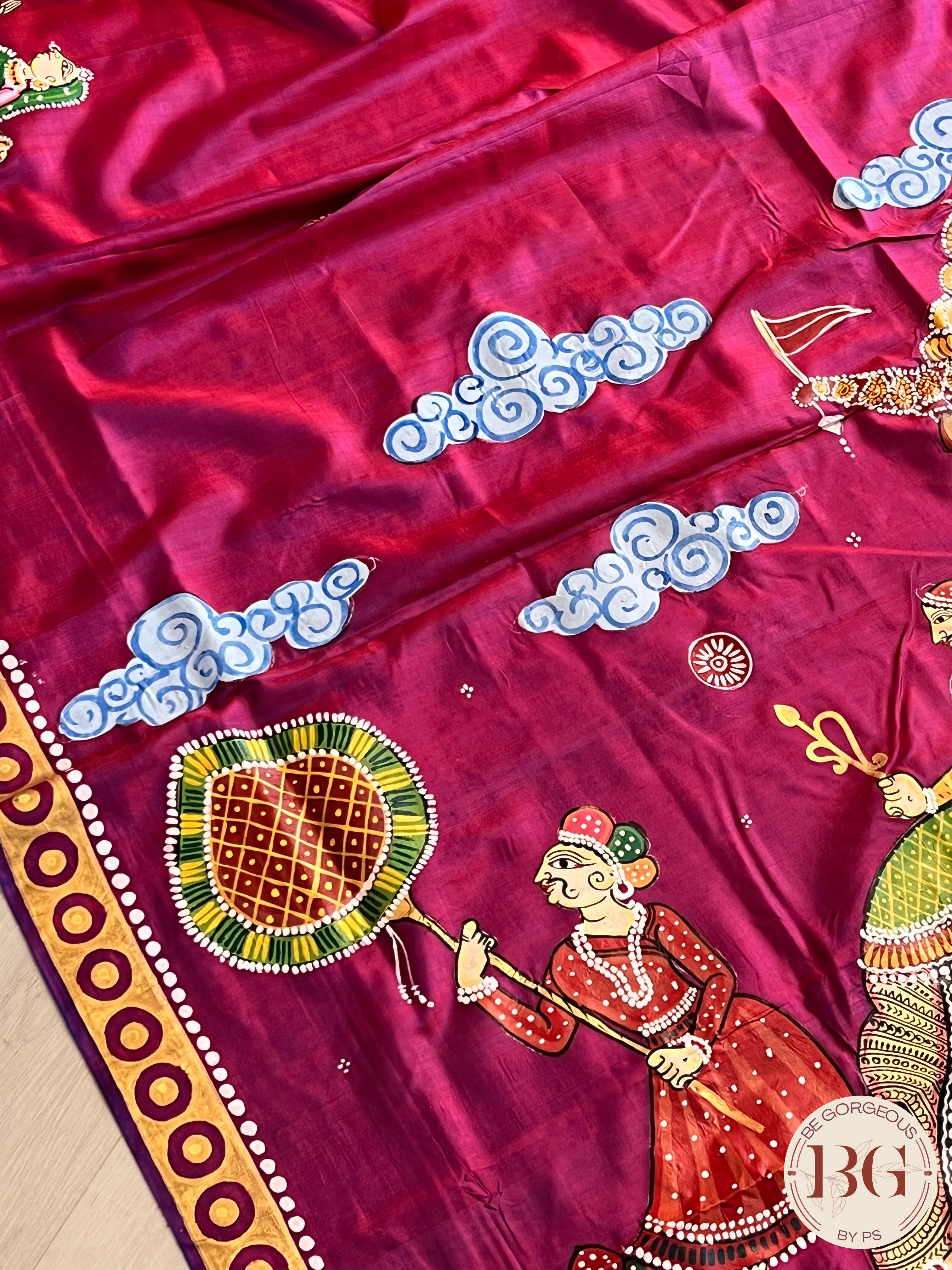 PATTACHITRA MULBERRY SILK WINE SA-PAT-MUL-WI434