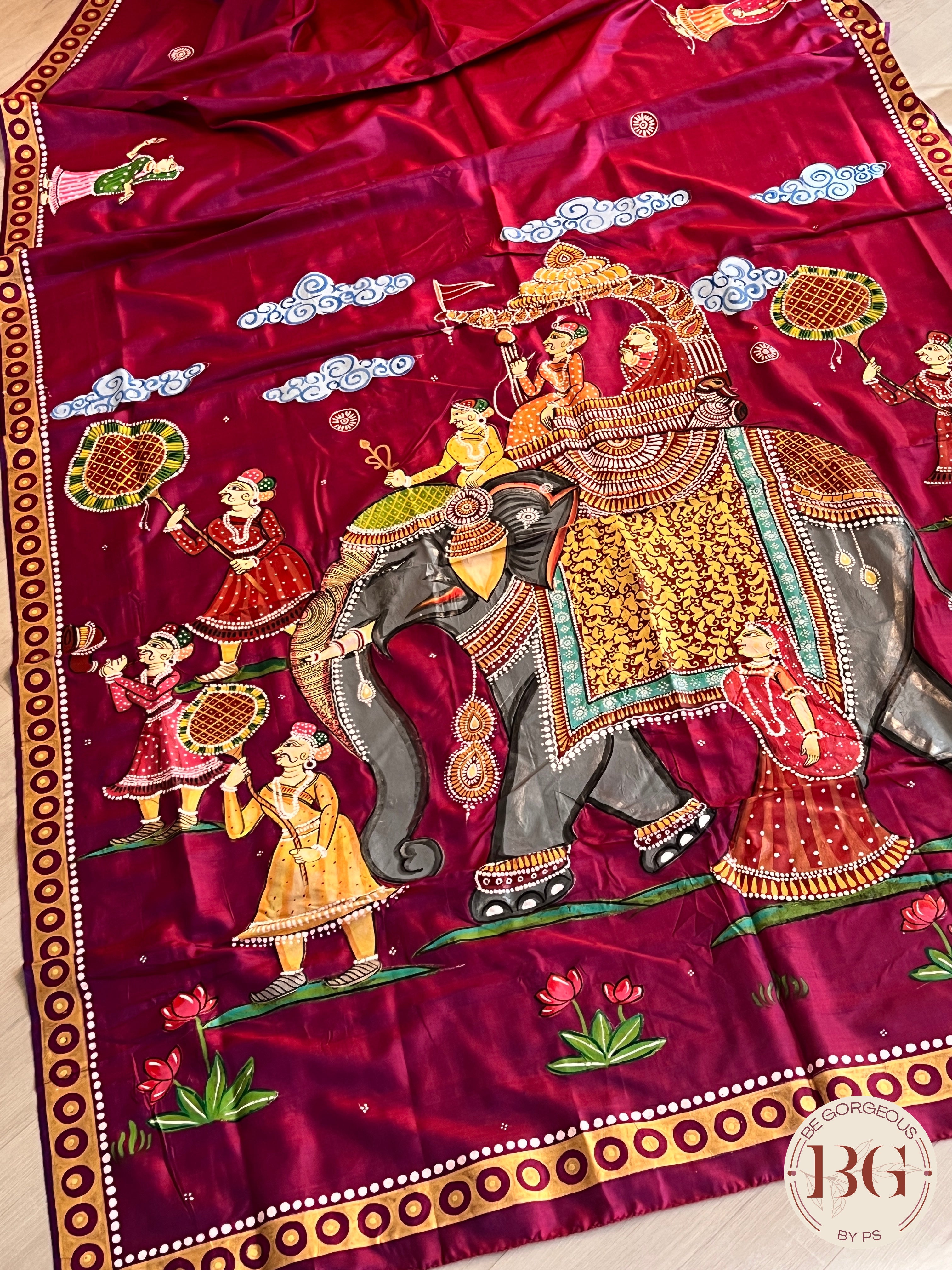 PATTACHITRA MULBERRY SILK WINE SA-PAT-MUL-WI434