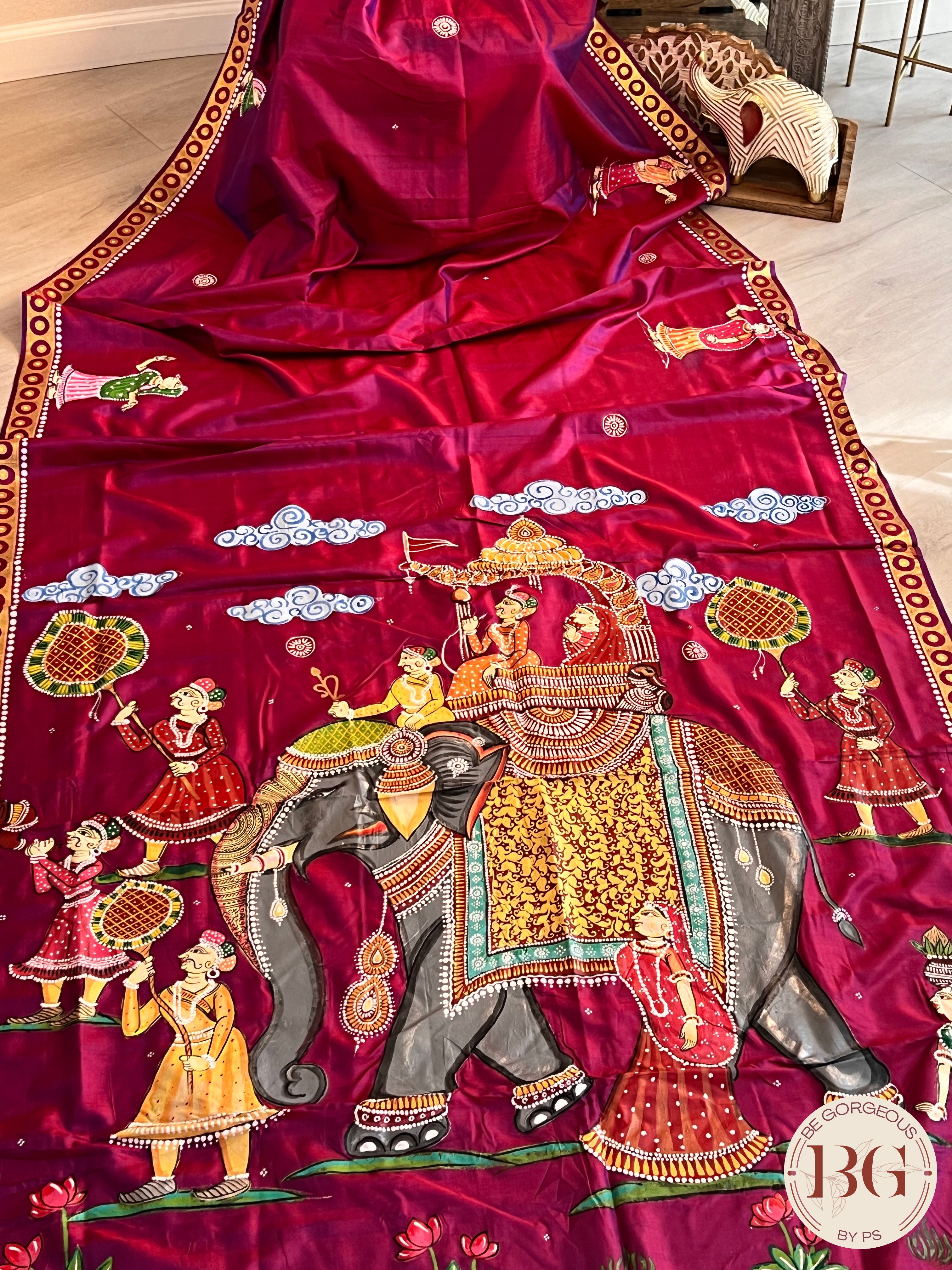 PATTACHITRA MULBERRY SILK WINE SA-PAT-MUL-WI434