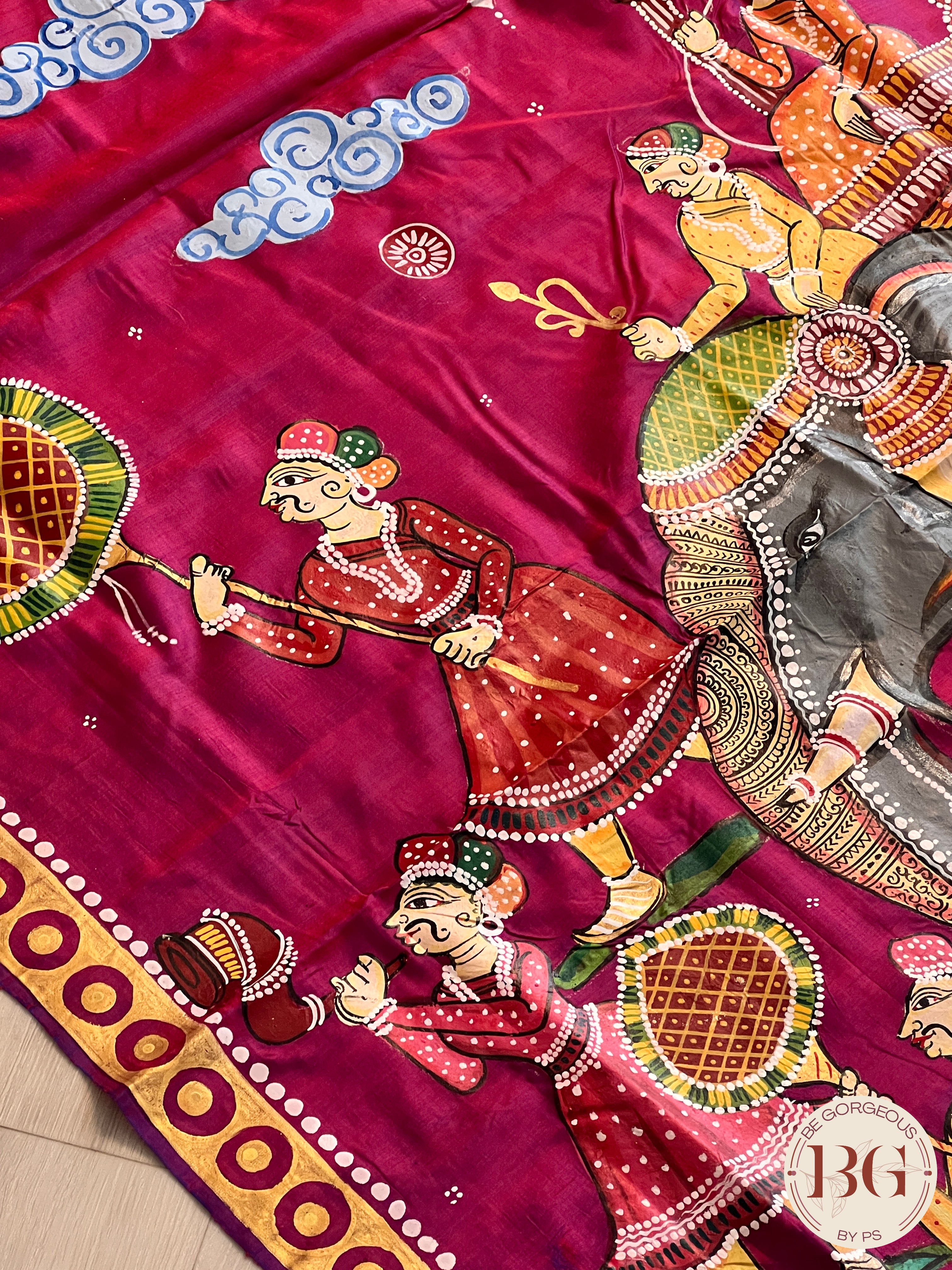 PATTACHITRA MULBERRY SILK WINE SA-PAT-MUL-WI434