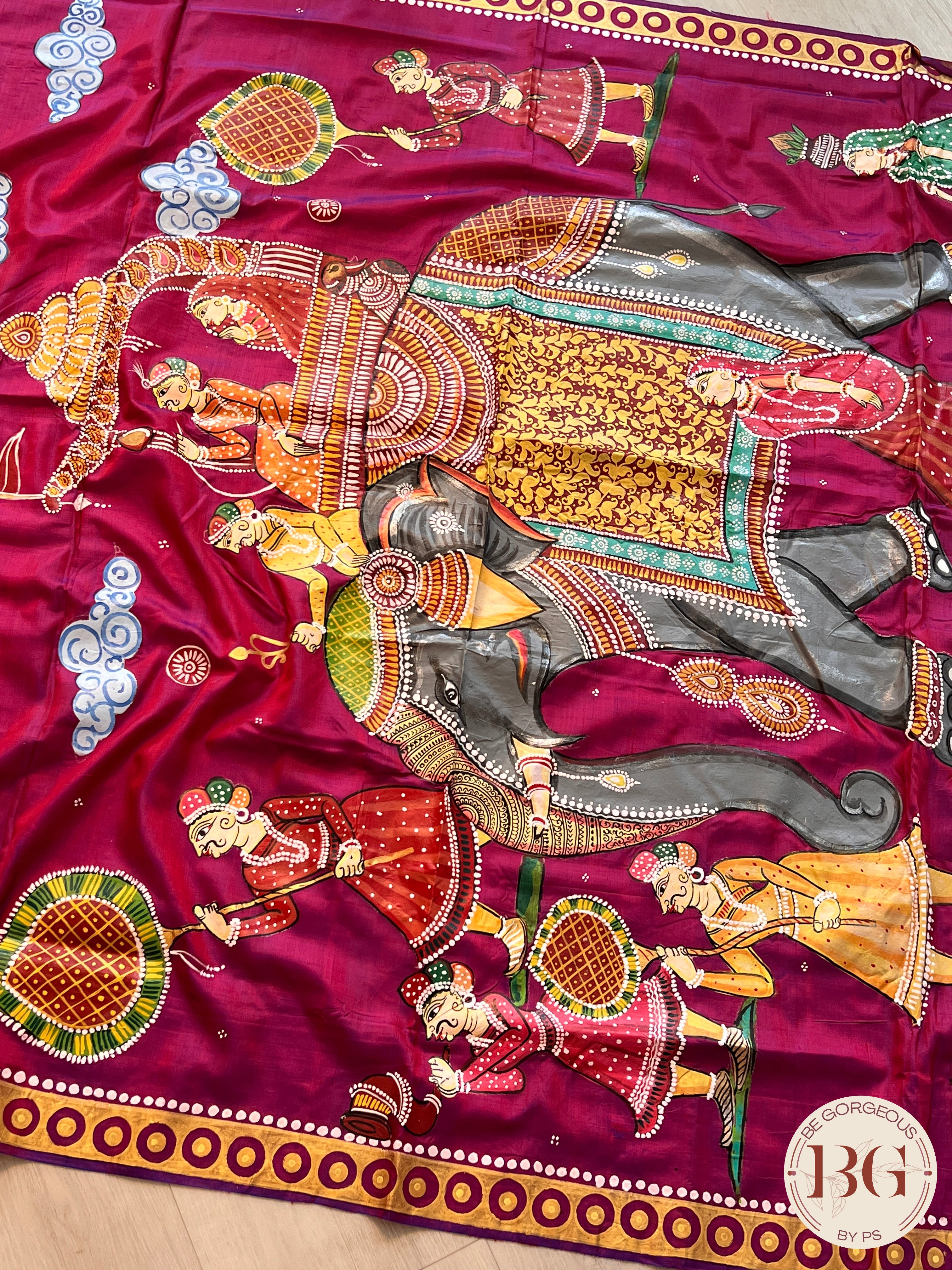 PATTACHITRA MULBERRY SILK WINE SA-PAT-MUL-WI434