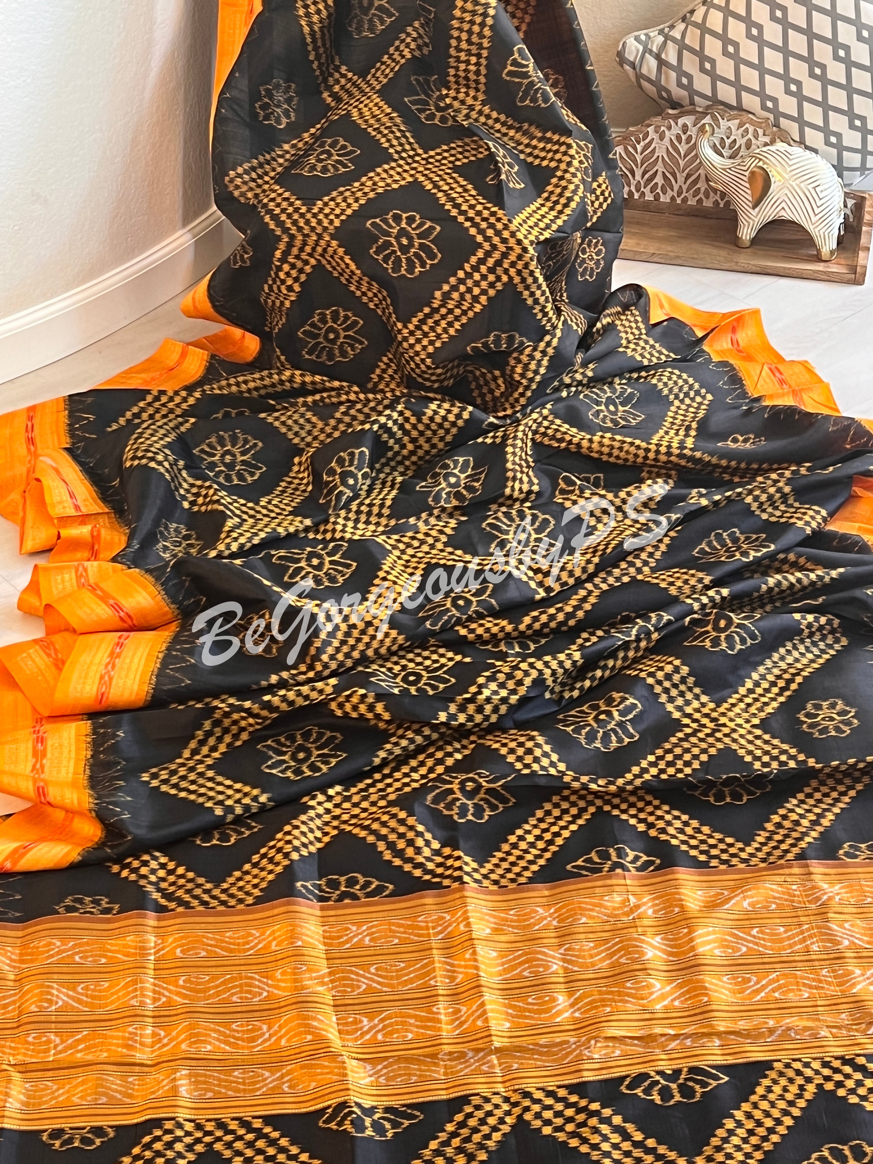 Black-Orange Badaphula Thikiri Body Bandha