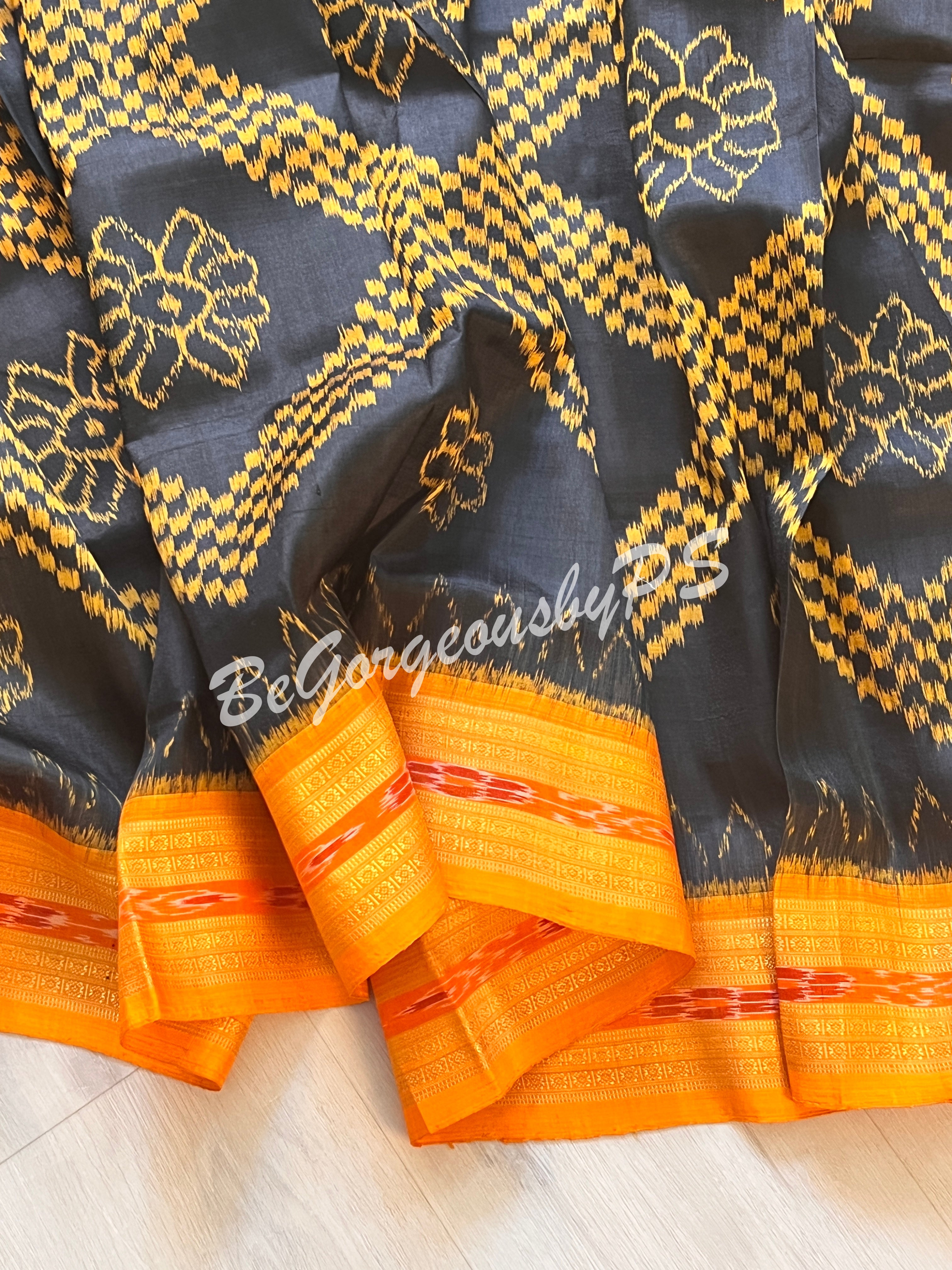 Black-Orange Badaphula Thikiri Body Bandha