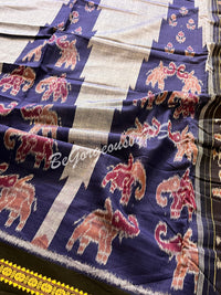 Bada Kumbha Hathi BP cotton handloom saree