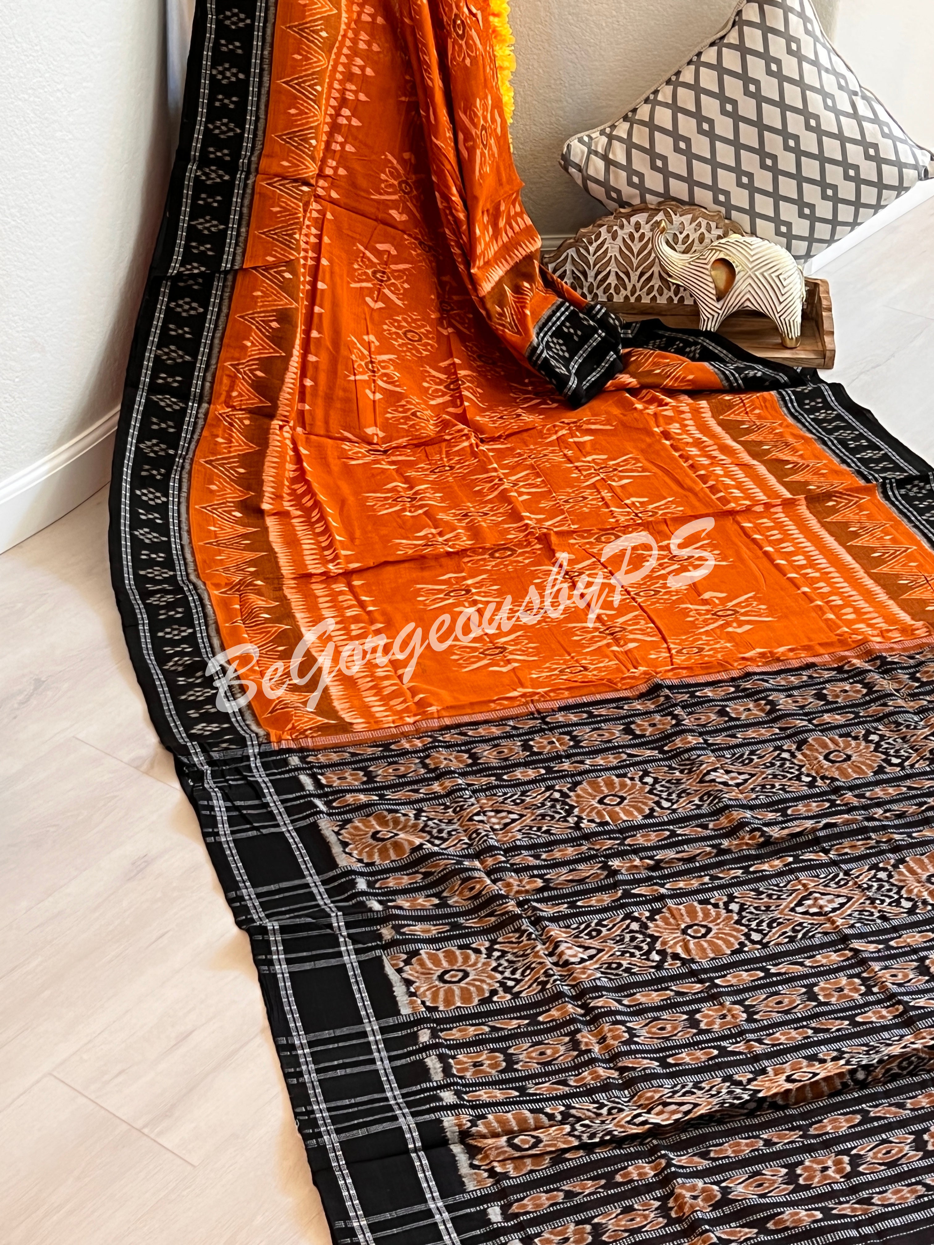 Raja Border Pasapali Cotton handloom saree