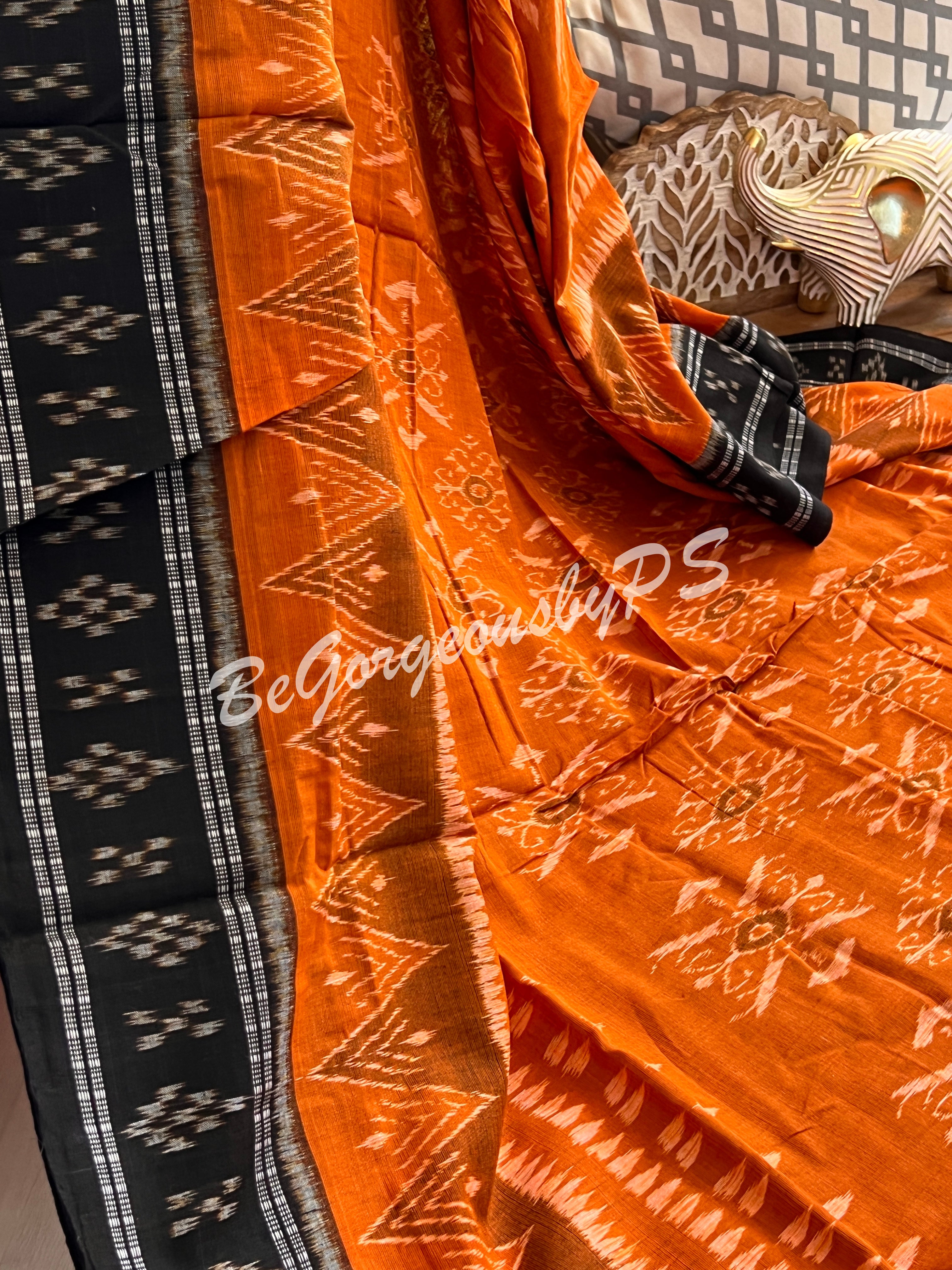 Raja Border Pasapali Cotton handloom saree