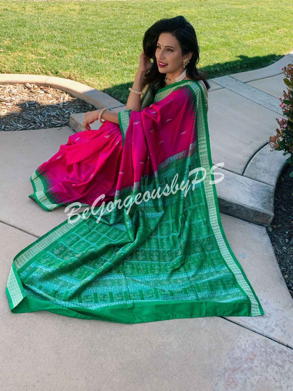 Odisha sambalpuri dancing dolls saree