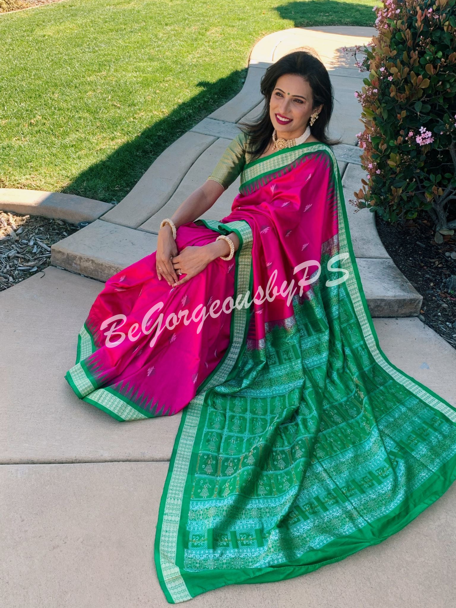 Odisha sambalpuri dancing dolls saree