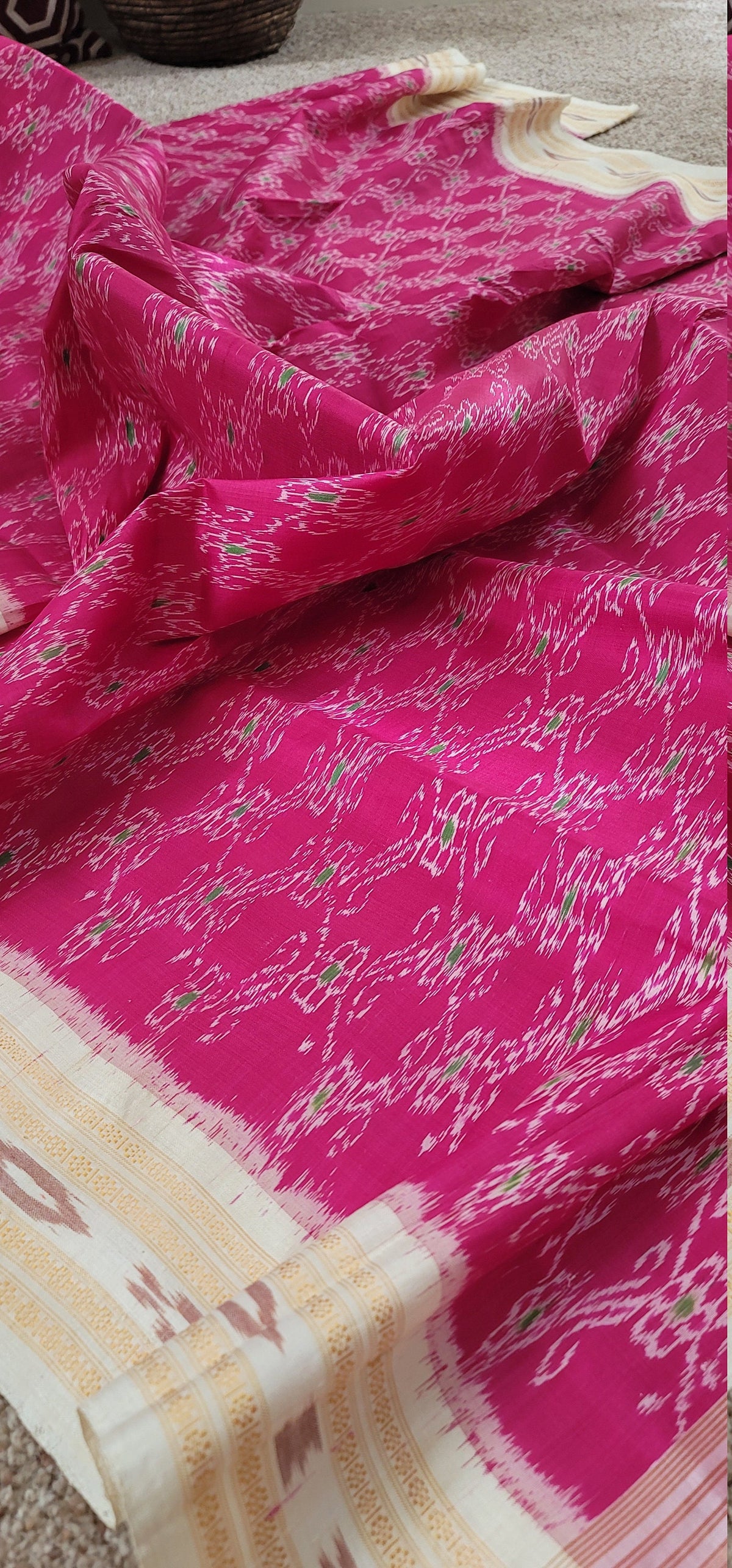 Khandua silk ikkhat pure  handloom saree