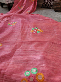 Gitcha tussar saree with embroidery