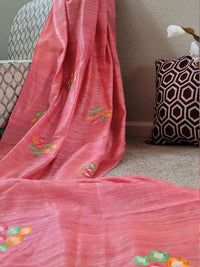 Gitcha tussar saree with embroidery