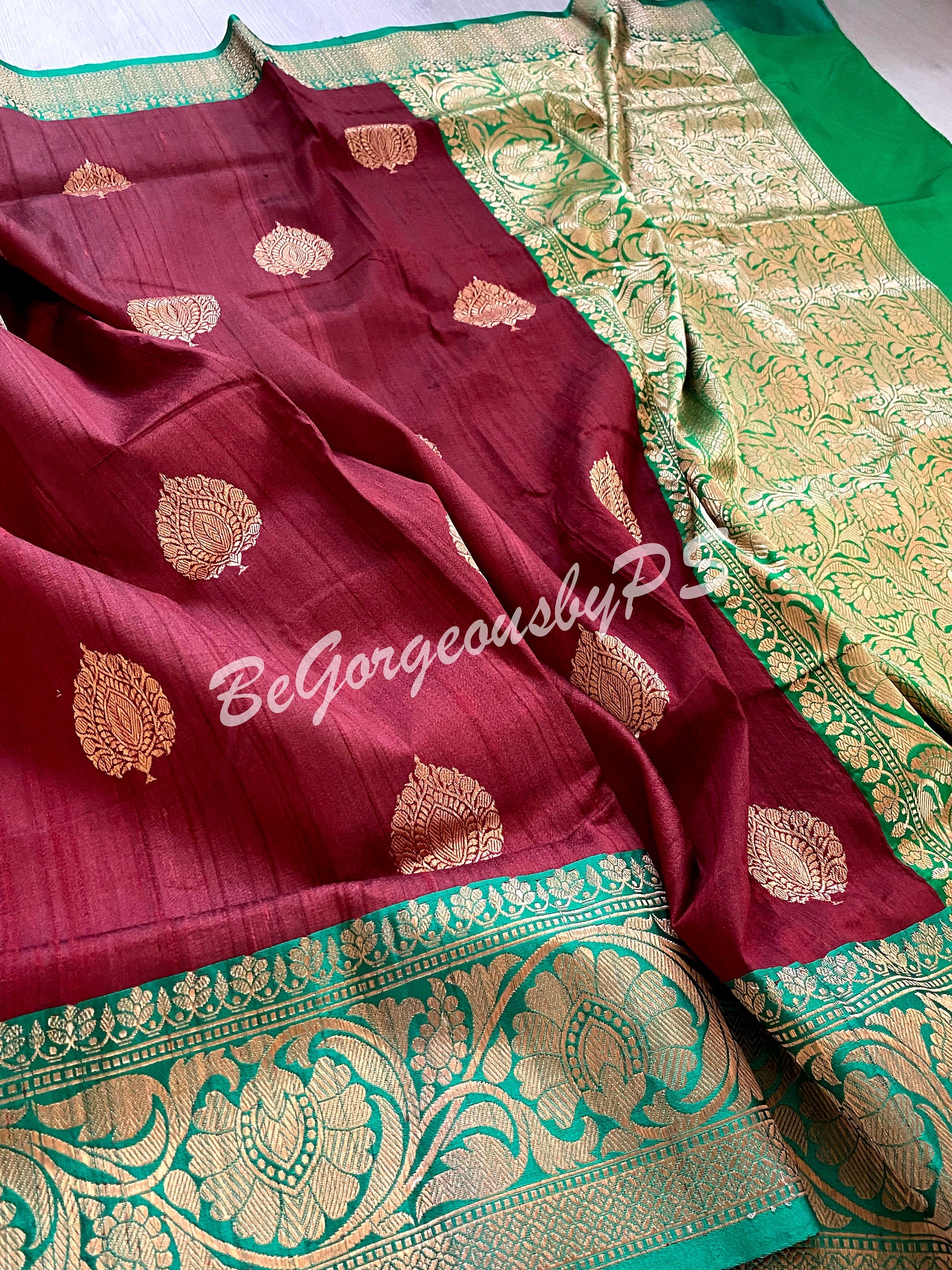 Tussar Banarasi saree