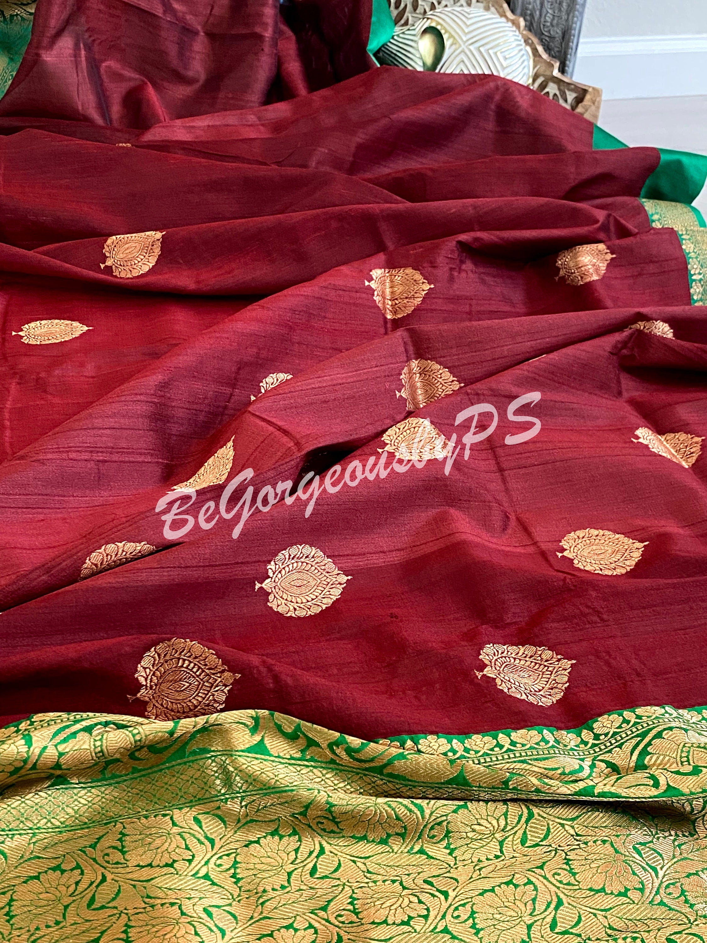 Tussar Banarasi saree