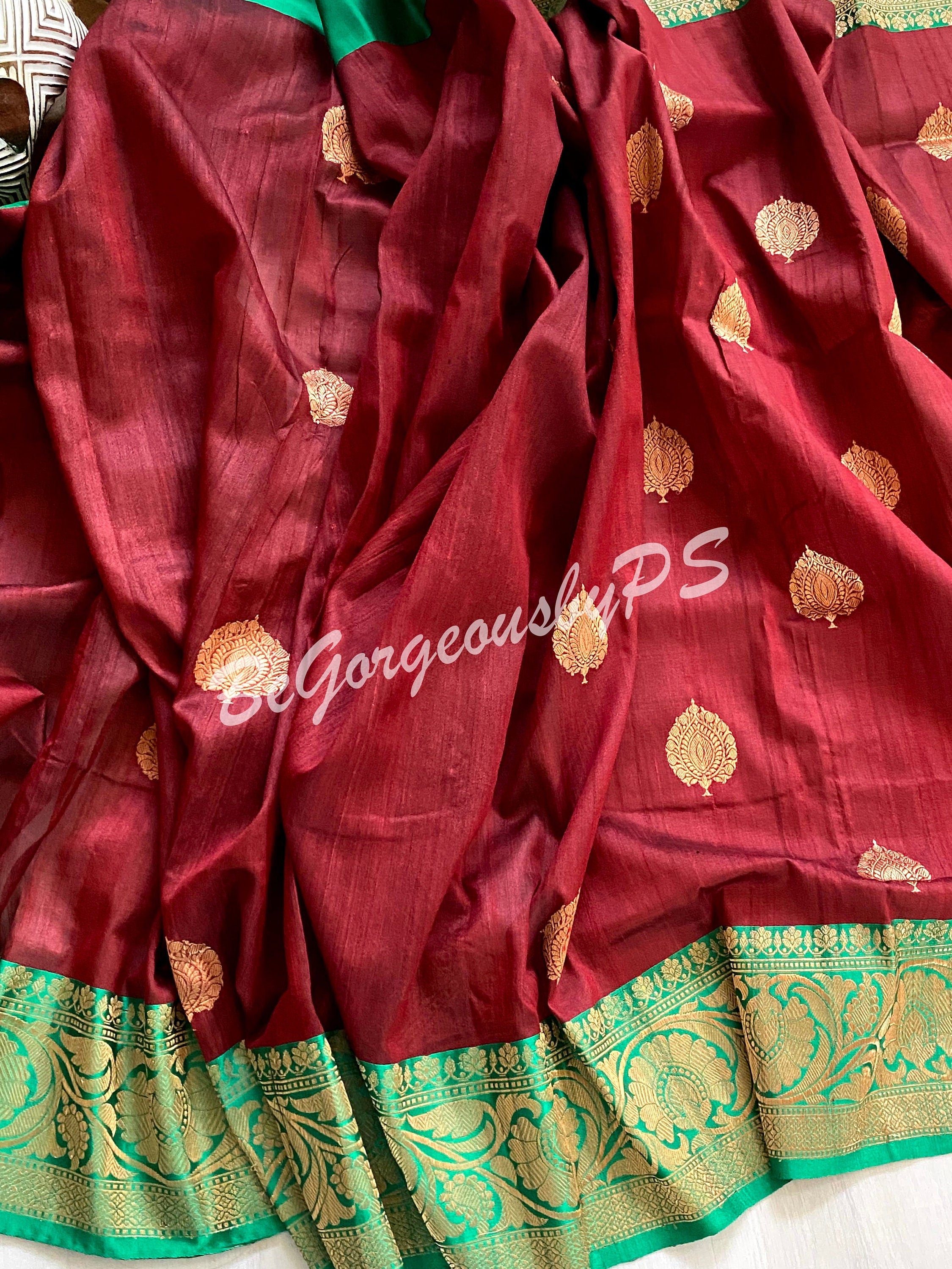 Tussar Banarasi saree