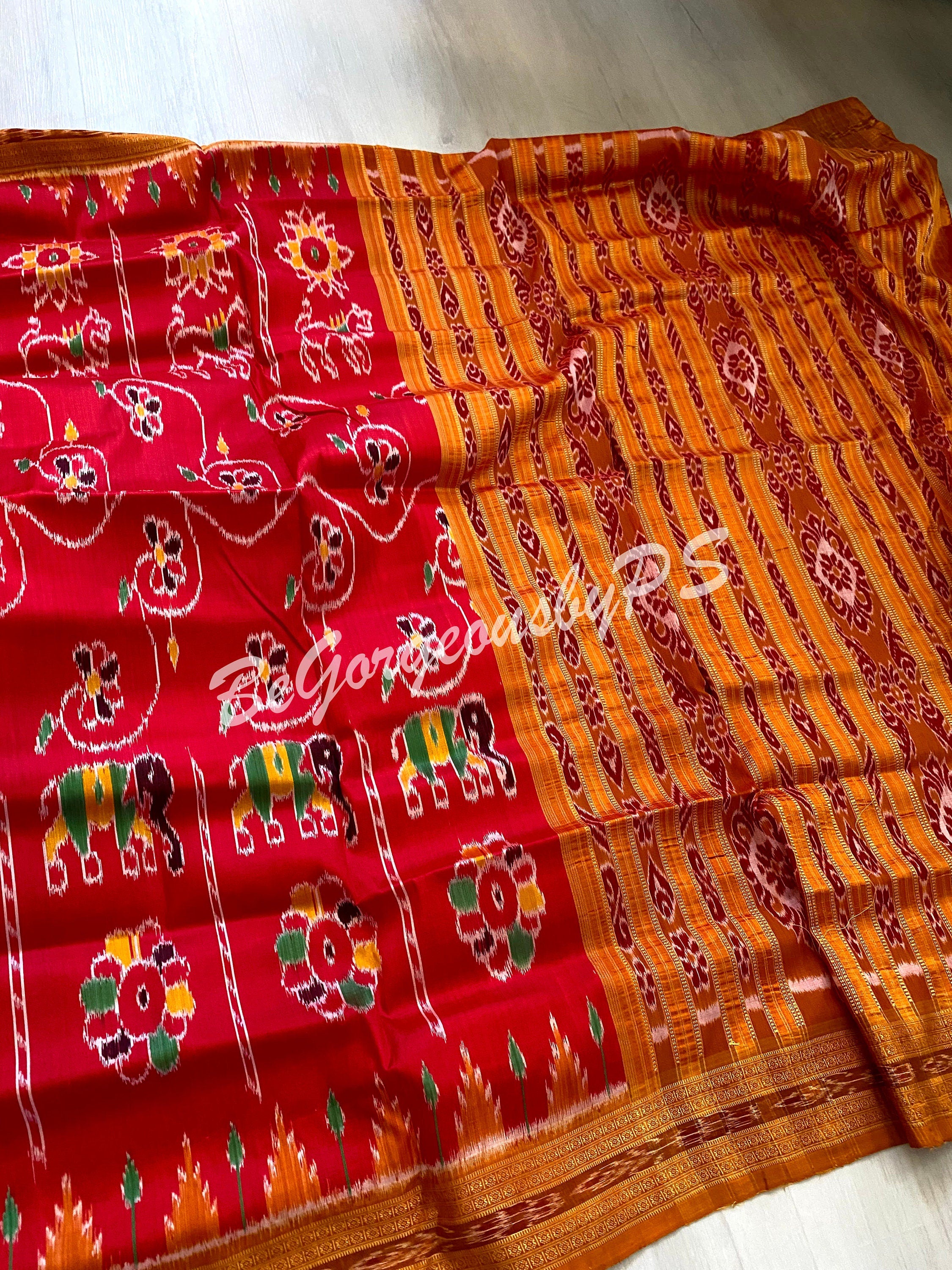 Khandua Sarees Online - Traditional Odisha Silk – Priyadarshini Handloom