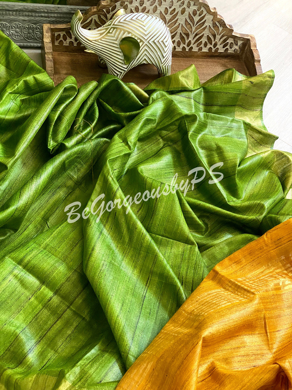 Gitcha tussar silk handloom saree